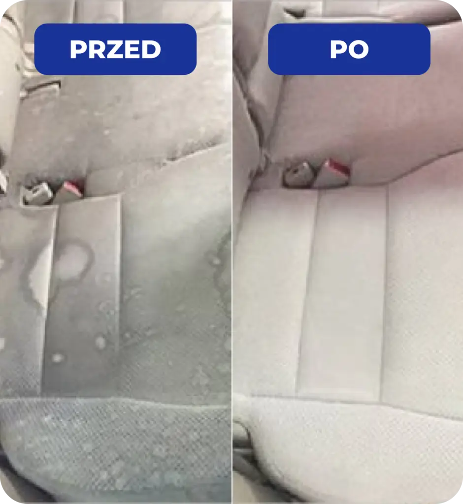 Pranie tapicerki samochodowej – efekty przed i po czyszczeniu w Shine Time